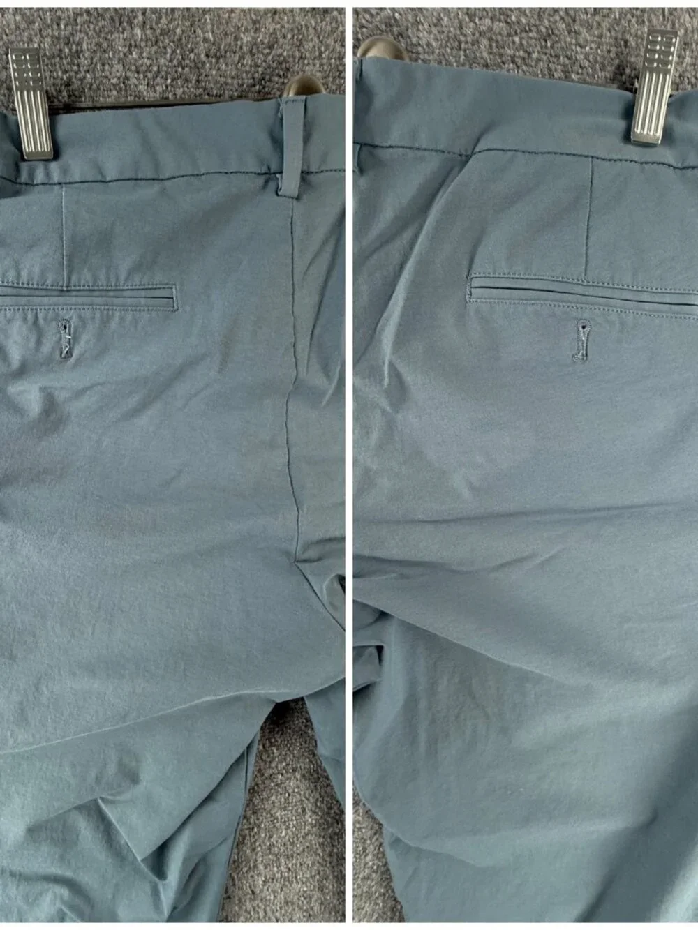 Vineyard Vines OTG Pants Performance 38x32 Men Gray Blue Stretch Zip Pockets